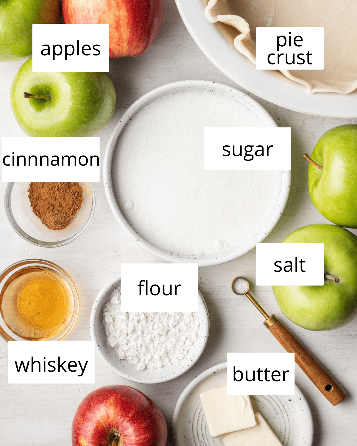 ingredients needed to make apple pie