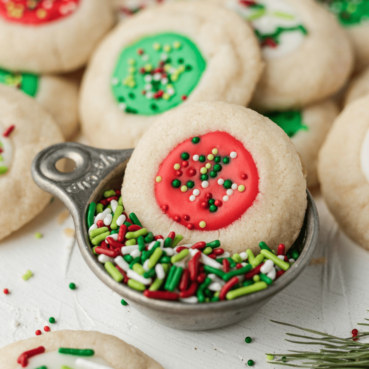 Thumbprint Cookies with Icing - Bake & Bacon