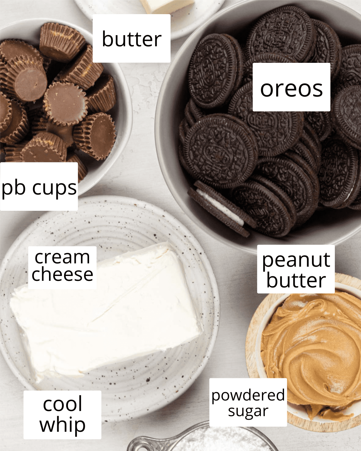 ingredients needed to make peanut butter pie