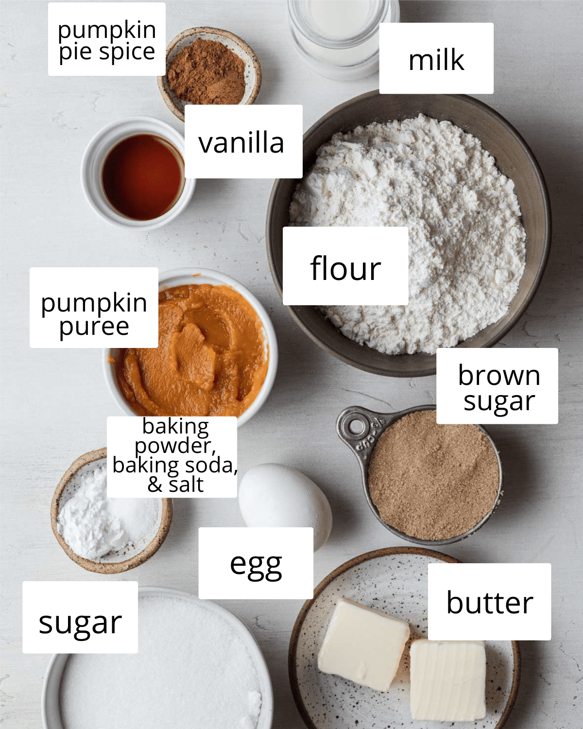 ingredients needed to make pumpkin spice donuts