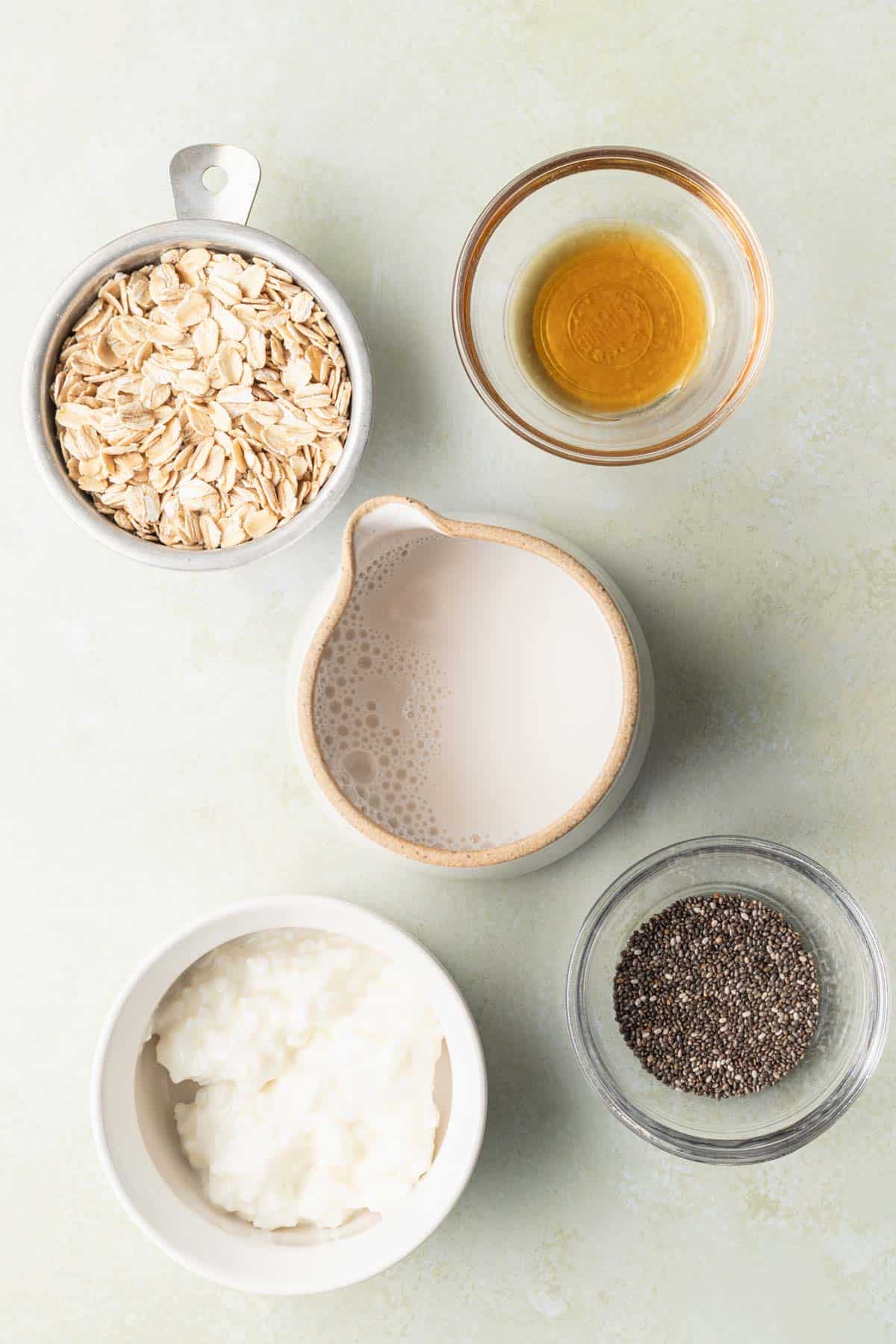 ingredients needed for cottage cheese overnight oats